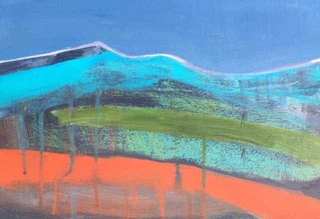 'Turquoise Hills' by artist Caroline Hone